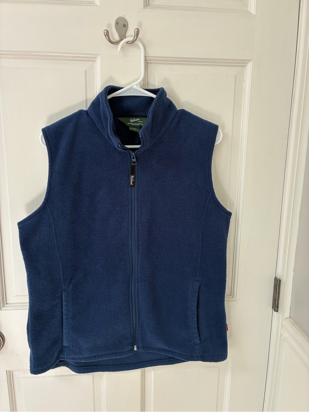Woolrich Navy Blue Fleece Vest with Full Zip